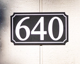 House Numbers Sign - Address Plaque - Horizontal or Vertical Custom House Numbers Sign - Marine Grade HDPE Plastic Weather-Resistant
