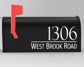 Personalized Mailbox Numbers Mailbox Decal - Street Address and House Numbers Vinyl Mailbox Decals - Custom House Number Gift