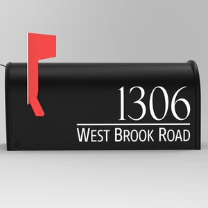 Personalized Mailbox Numbers Mailbox Decal - Street Address and House Numbers Vinyl Mailbox Decals - Custom House Number Gift