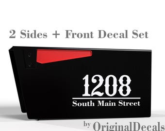 Reflective Western Mailbox Address and Number Stickers