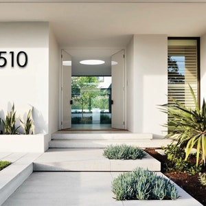 12 inch Modern House Numbers Letters