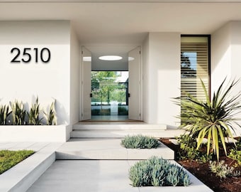 12 inch Modern House Numbers Letters