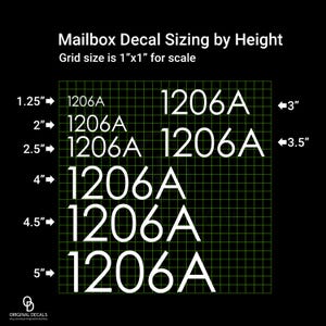 Modern Mailbox Number Decals - Personalized Address Stickers for Home - Unique Housewarming Gift