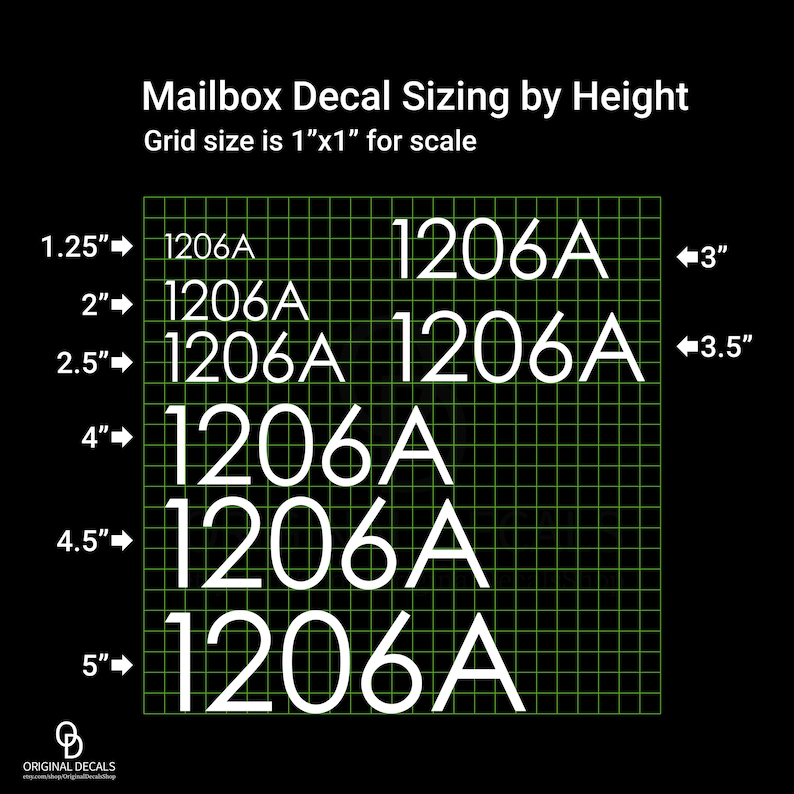Modern Mailbox Number Decals - Personalized Address Stickers for Home - Unique Housewarming Gift