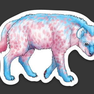 Trans Hyena Sticker
