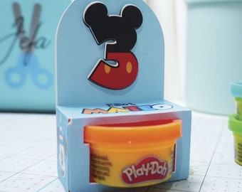 Plantilla Play-Doh Activity Box - Plantilla de caja Birthday Favor Decor Play-doh 1 oz - Archivo digital