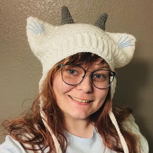 Ned inspired twenty one pilots hat - Handmade Crochet - Cat Ears - Clancy - Breach - Scaled and Icy - Trench - Blurryface