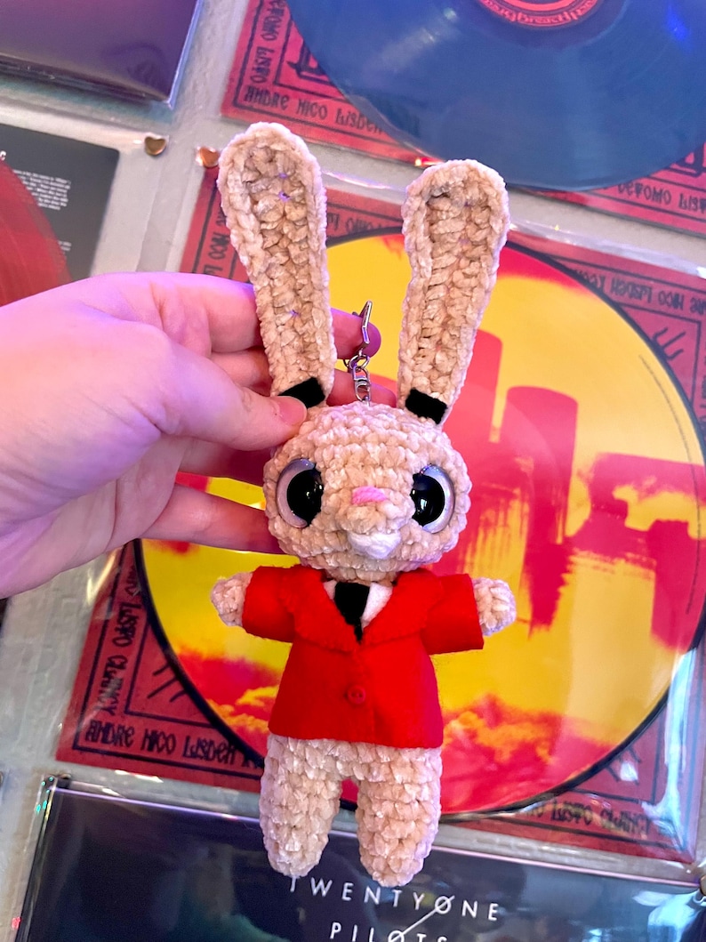 Drag Path Rabbit Twenty One Pilots Inspired Crochet Plush - Drag Path Bunny - Etsy