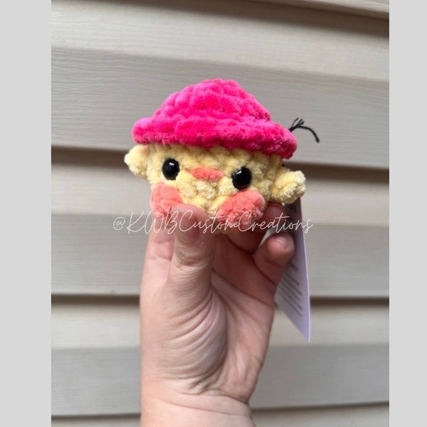 Chick with Hat MINI Crochet Plushie