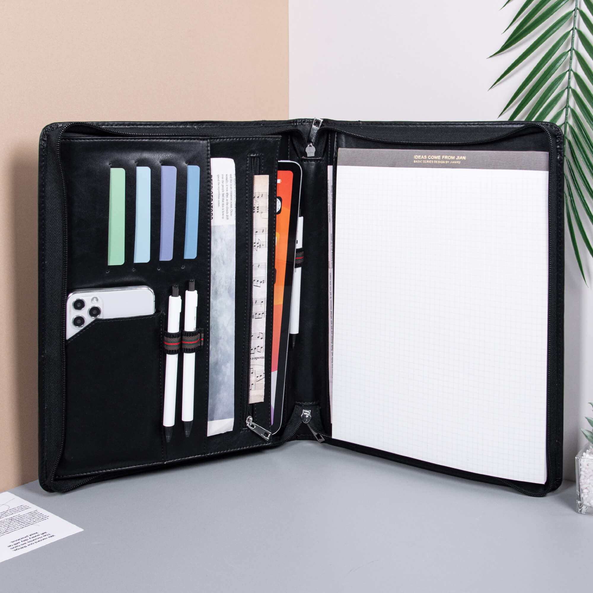 Custom Vegan Leather Portfolio professional Business Portfolio office custom-vegan-leather-portfolio-professional-business-portfolio-office