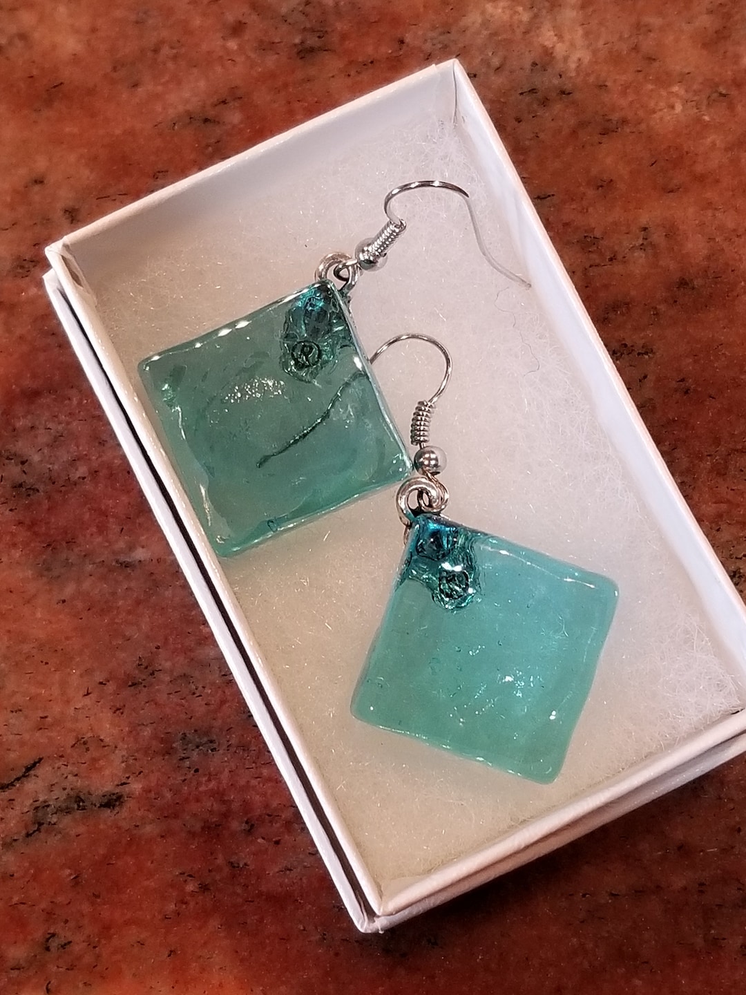 Glass Tile Earrings Tile Earrings Mosaic Tile Earrings Etsy