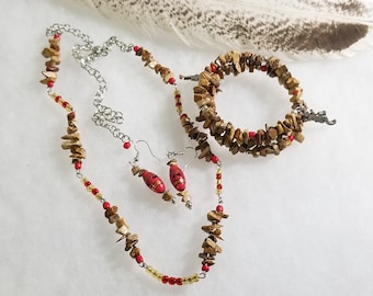Southwestern Picture Jasper Jewelry Set