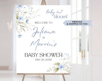 Wildflower Baby Shower Welcome Sign, Boho Floral Baby Shower Sign, Floral Party Poster, Baby Shower Decorations, Boy Baby Sprinkle Sign