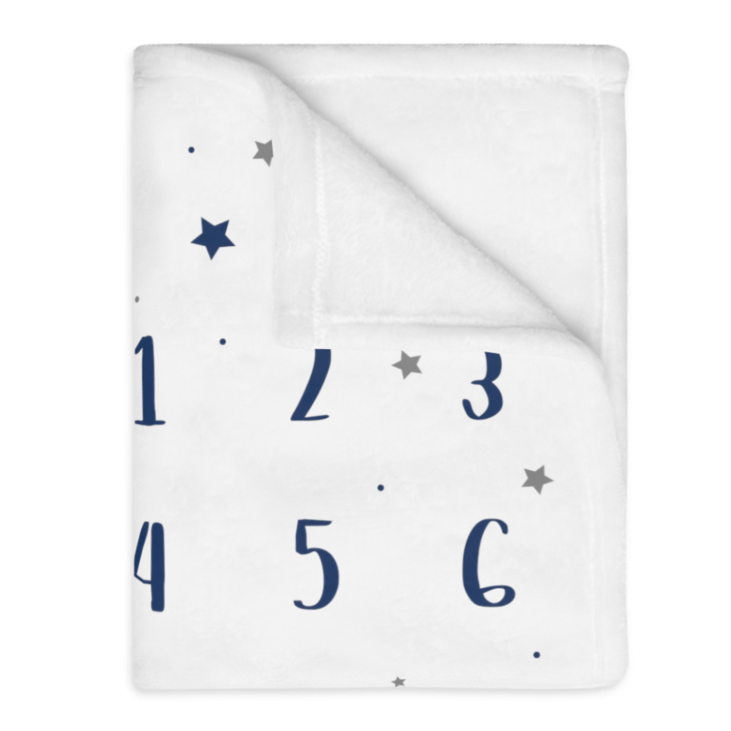 Stars Baby Month Blanket Boy Personalized Monthly Milestone Etsy