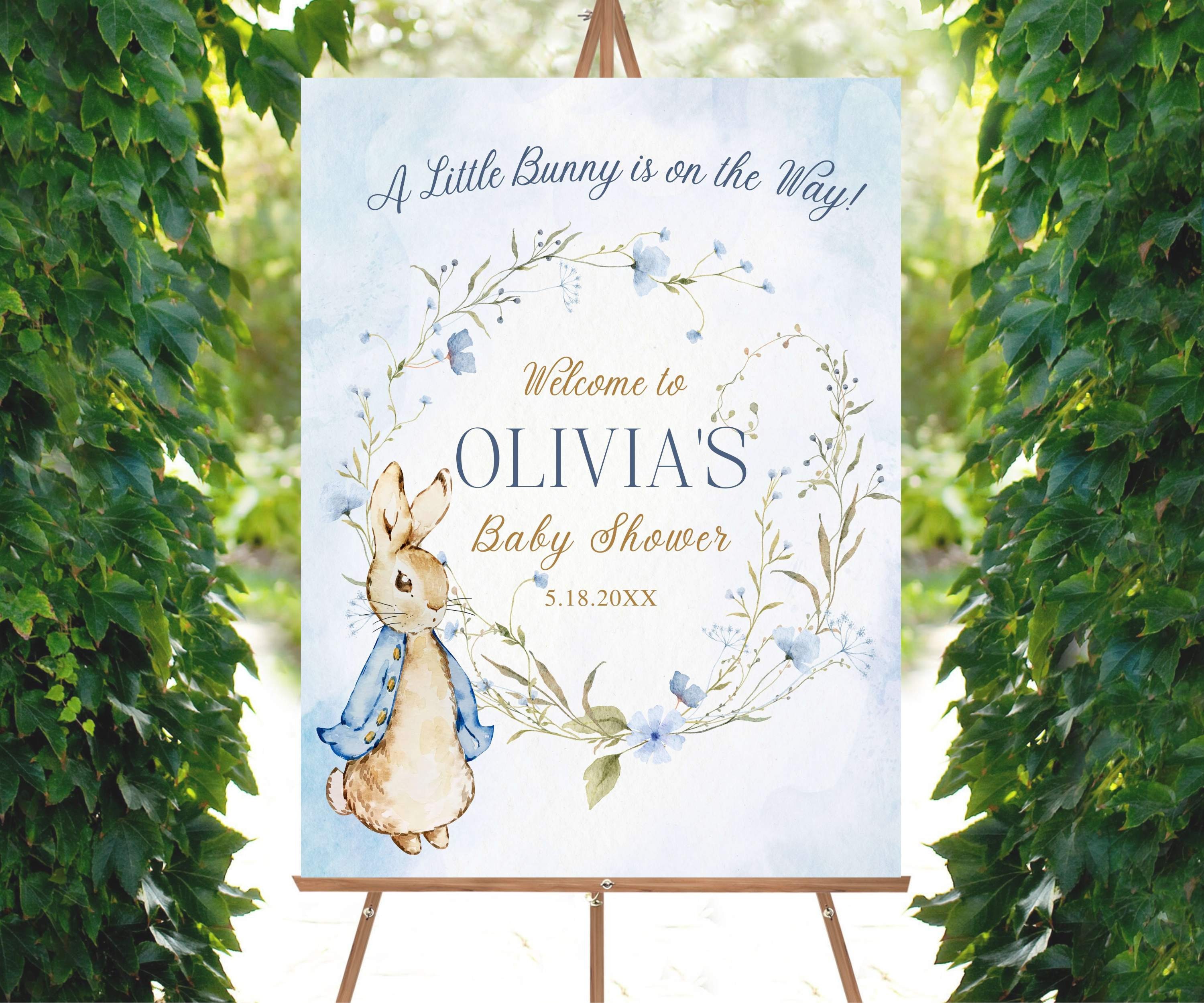 Peter Rabbit Restroom Sign Peter Rabbit Baby Shower Welcome Sign, Peter Rabbit Party Poster, Peter ...