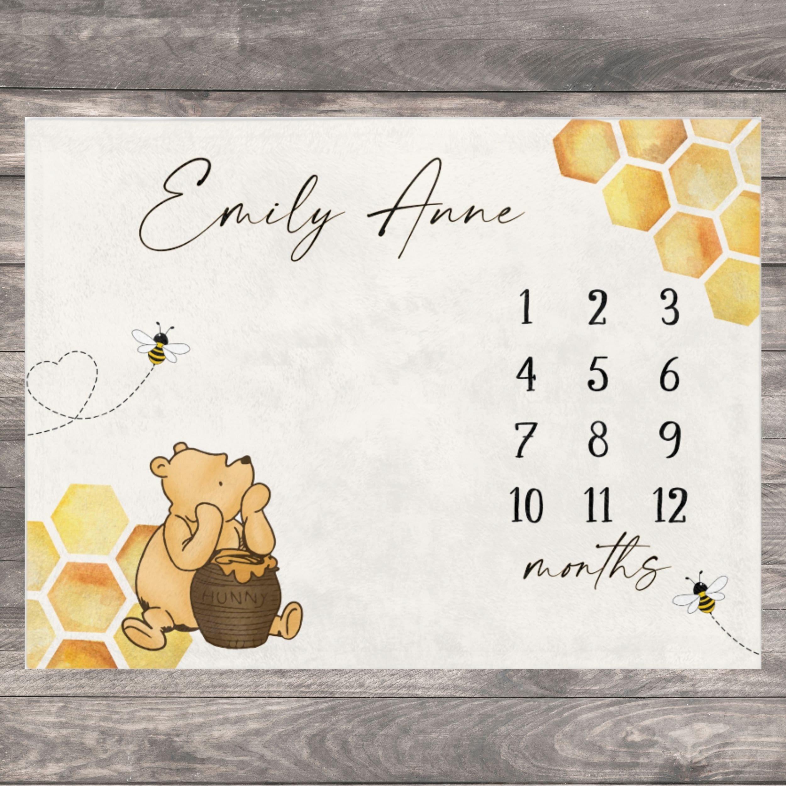 Winnie the Pooh First Year Milestone Calendar