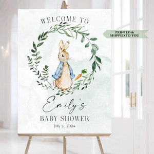 Peter Rabbit Baby Shower Welcome Sign, Peter Rabbit Party Poster, Peter Rabbit Party Decorations, Vintage Peter Rabbit Baby Sprinkle Sign
