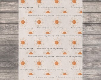 Bible Verse Baby Blanket, Blessing Blanket, Christian Baby Gift, Biblical Newborn Hospital Photo Mat, Scripture Baptism Prayer Sun Blanket