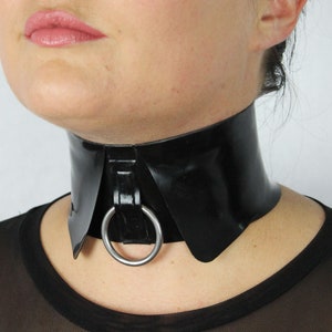 Latex High Neck, formelle Kragen