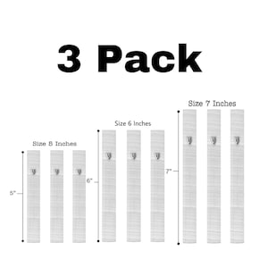 3 PACK Aluminum Mezuzah Case Grey/White  Weatherproof 3D Painted Design