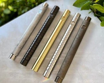 Brass Mezuzah Case Weatherproof Cylinder Design For Home Blessing + Free NON-Kosher Scroll Included.