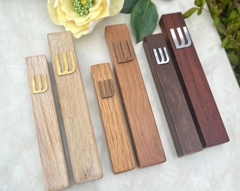 Wood Mezuzah Case Modern/Traditional Design , Home Blessing & Protection, Free NON-KOSHER Scroll Included