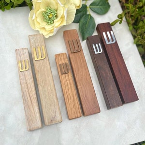 Wood Mezuzah Case Modern/Traditional Design , Home Blessing & Protection, Free NON-KOSHER Scroll Included image 1