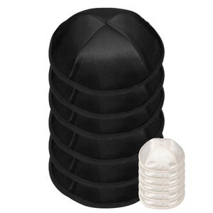 Modern 6 PACK Satin Kippah for Men Yarmulke Cap Jewish Yamaka Hat Kippot Yarmulka