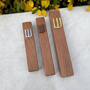 Wood Mezuzah Case Modern/Traditional Design , Home Blessing & Protection, Free NON-KOSHER Scroll Included image 6