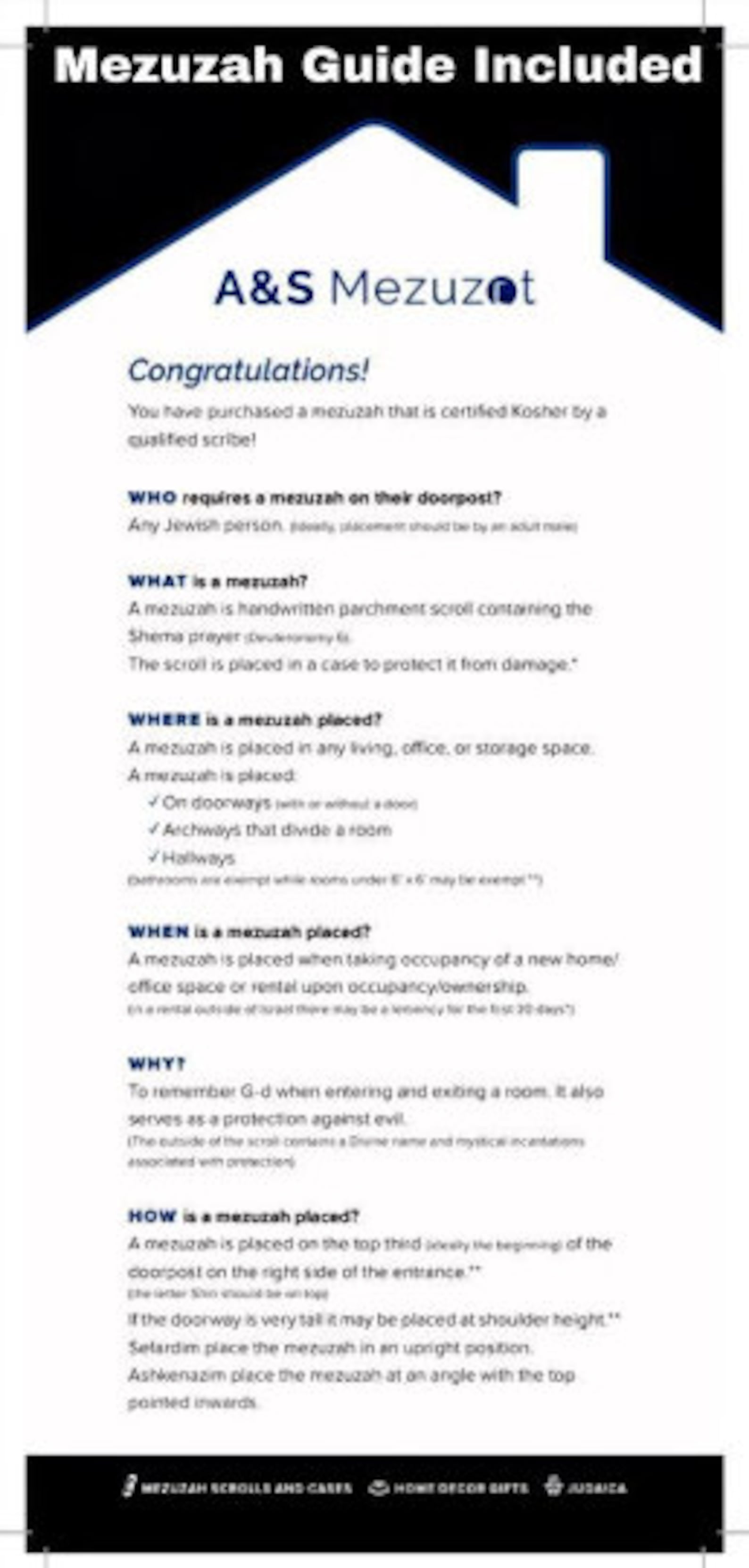 Non Kosher Mezuzah Scroll for a Mezuzah Case Etsy