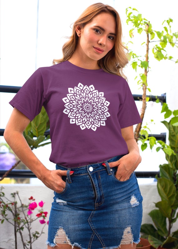 Mandala Shirt Cute Spring Shirt Cute Shirt for Woman Cute - Etsy