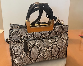 Miztique Purse - Bag Python skin in color