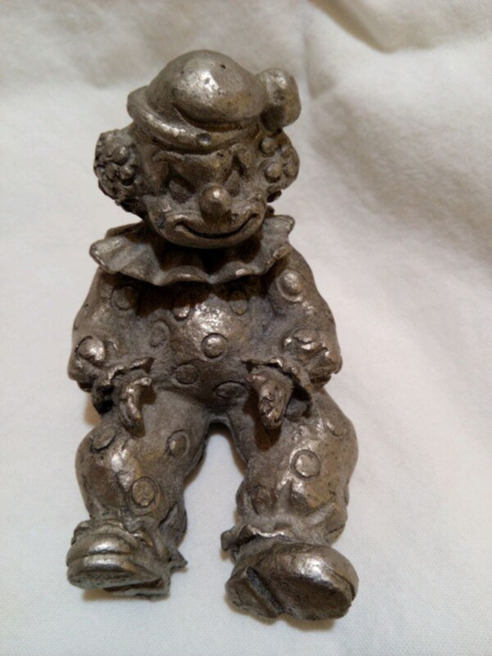 Pewter Clown Figurine Etsy