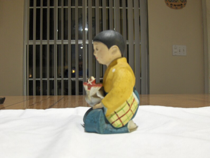 Japanese Hakata Urasaki Clay Doll Washable Child Figurine Japan Etsy
