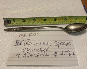 Oneida Flatware My Rose Pattern TEA SERVING SPOONS