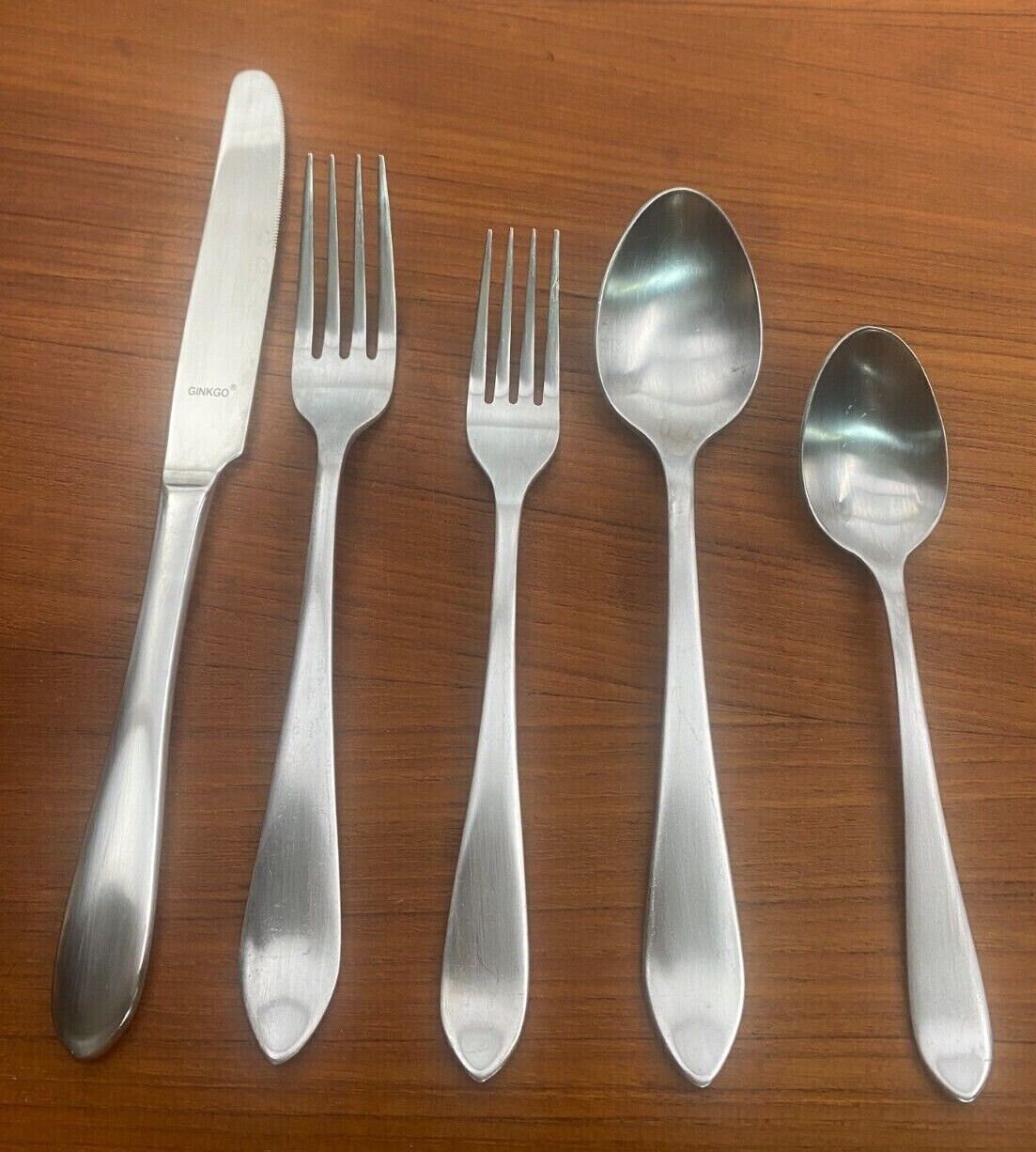 GINKGO Flatware LINDEN PATTERN Etsy