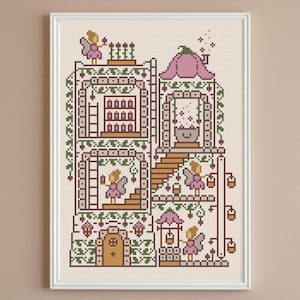 Modèle de point de croix fée : création de motifs en forme de poussière de lutin (Modèle PDF)