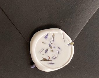 Dried Lavender Wax Seal: Self Adhesive Wedding Invitation Seal