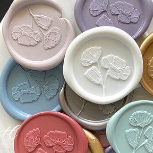 Summer Bloom Self-Adhesive Wax Seals