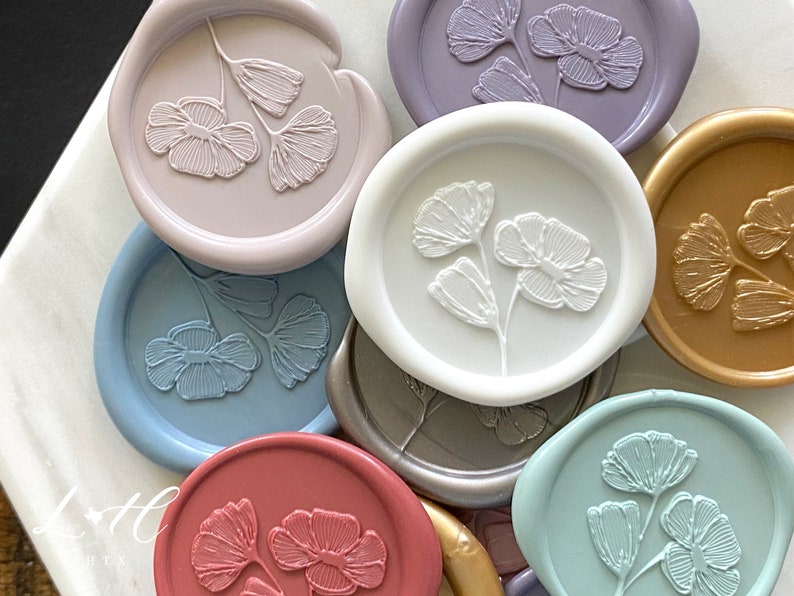 Summer Bloom Self-Adhesive Wax Seals
