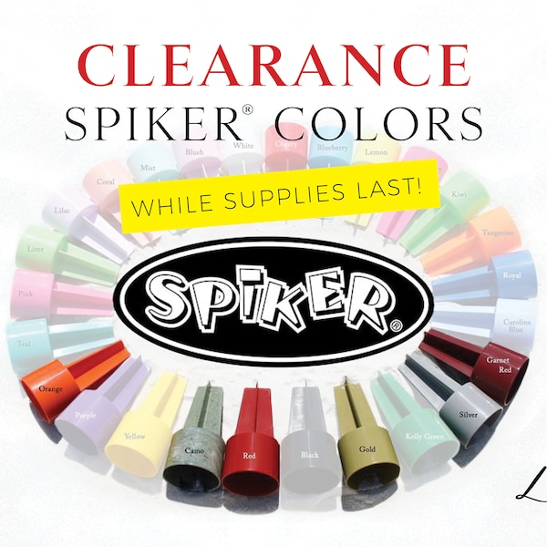 CLEARANCE Blank SPIKER® -- Limited Colors  |  Garnet Red, Silver, Gold, Red, Camo (has pink specs), Orange  |  Beach Drink Holder