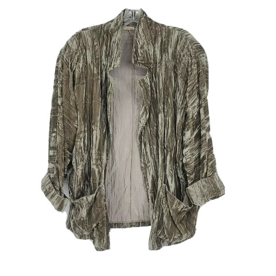 Laise Adzer womens Vintage 1980's Crushed Velvet L