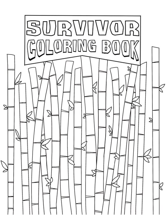 Survivor Winners Coloring Pages | Etsy