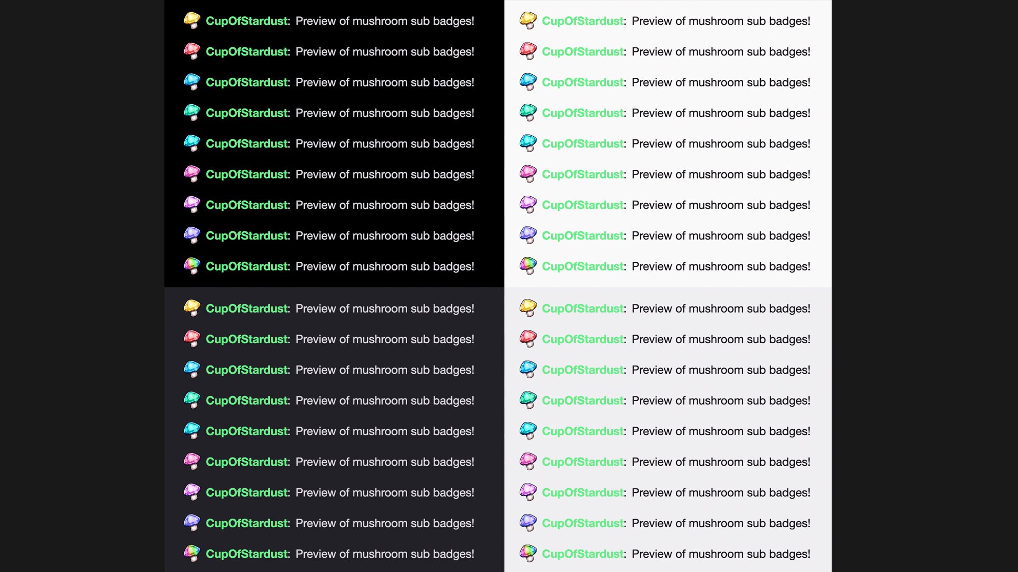abzeichen abonnenten pilze subscriber treue