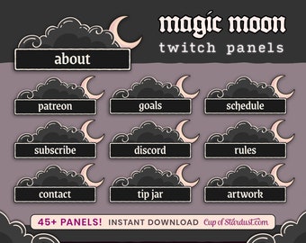 Twitch Banner Clouds Twitch Banner Kawaii Twitch (Instant Download