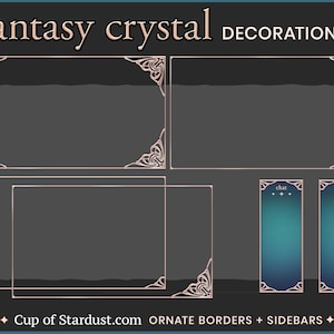 Fantasy Crystal Stream Overlays Kit - Animated Starting Videos, Twitch ...