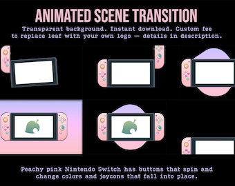 Switch Scene Transition - Adorable Streamer / VTuber Stinger Transition!