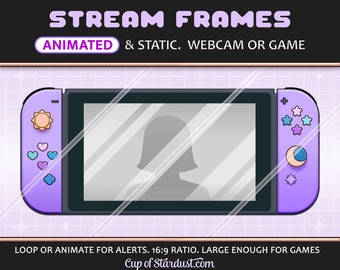 Switch Twitch Overlay Webcam or Game Display - Animated YouTube Video / Stream Cam