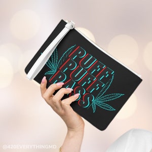 Puff Puff Pass Cannabis Brieftasche Clutch Bag