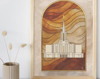 Jordan River Utah Temple-LDS Digital Download-Printable Mormon Temple Art-Instant Download-Church Gift-Modern Temple Wall Art